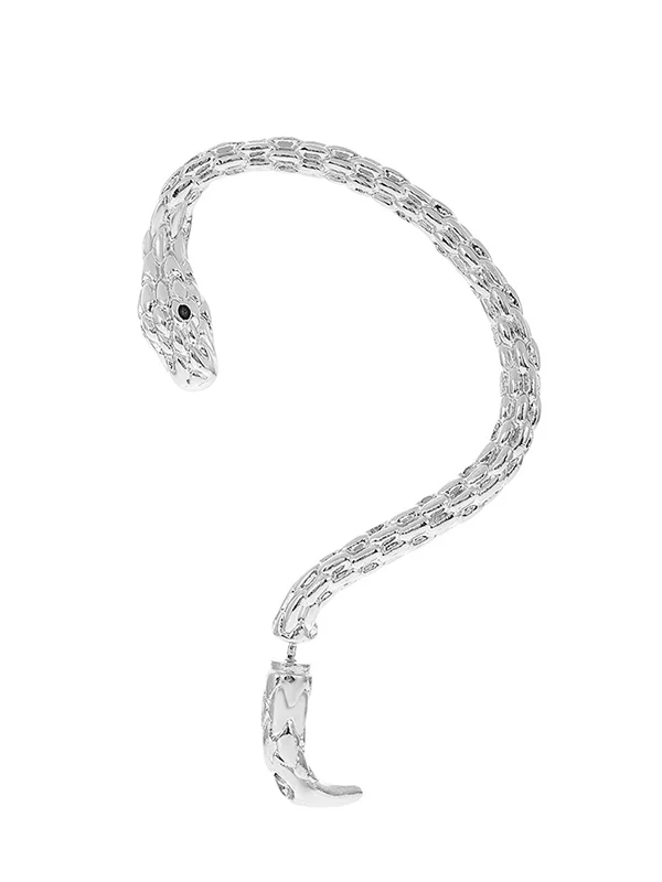 Snake Shape Earhook Earrings - Image 7