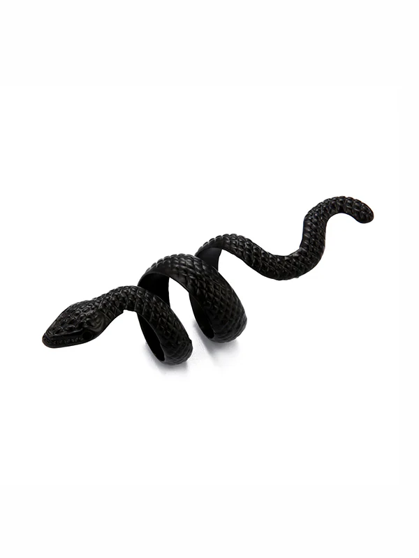 Snake Shape Solid Color Rings Accessories - Image 11