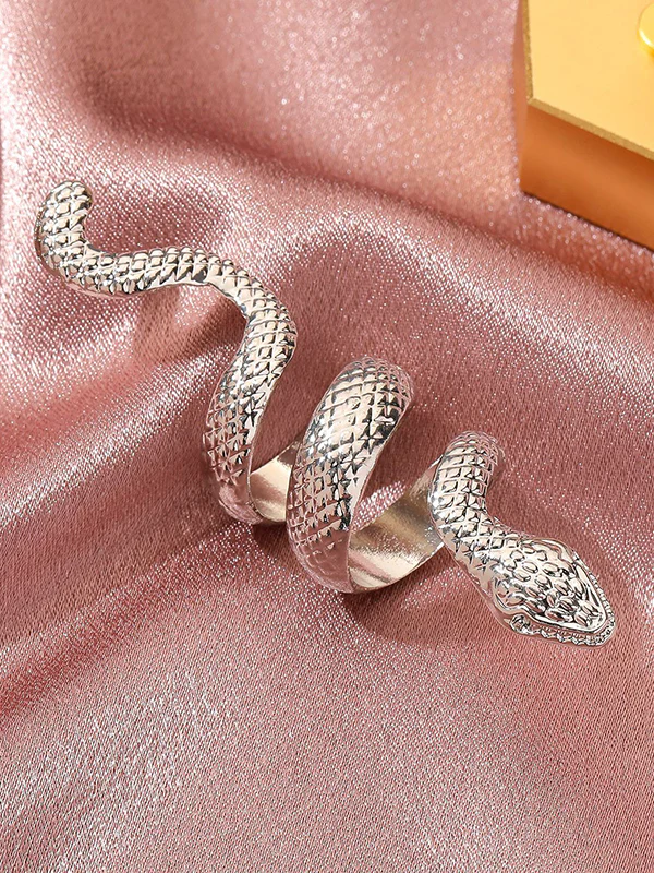 Snake Shape Solid Color Rings Accessories - Image 8