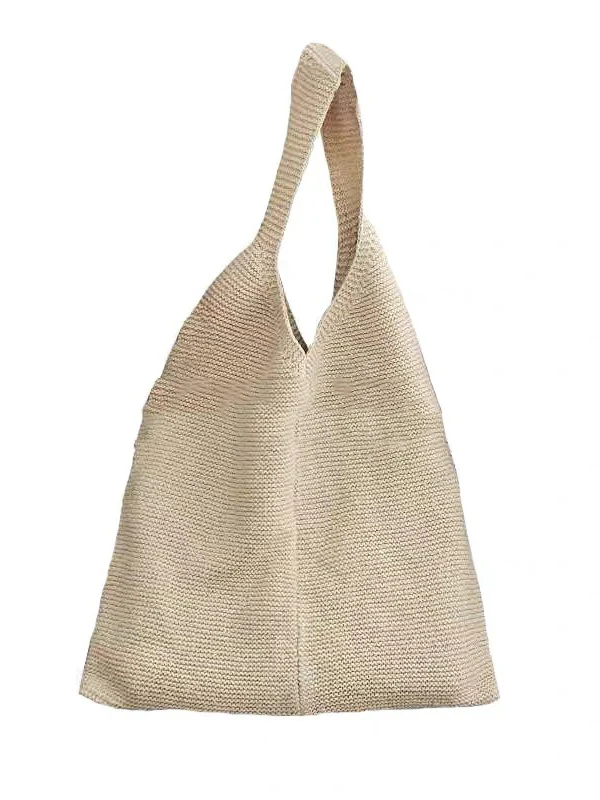 Solid Color Bags Woven Handbag - Image 26