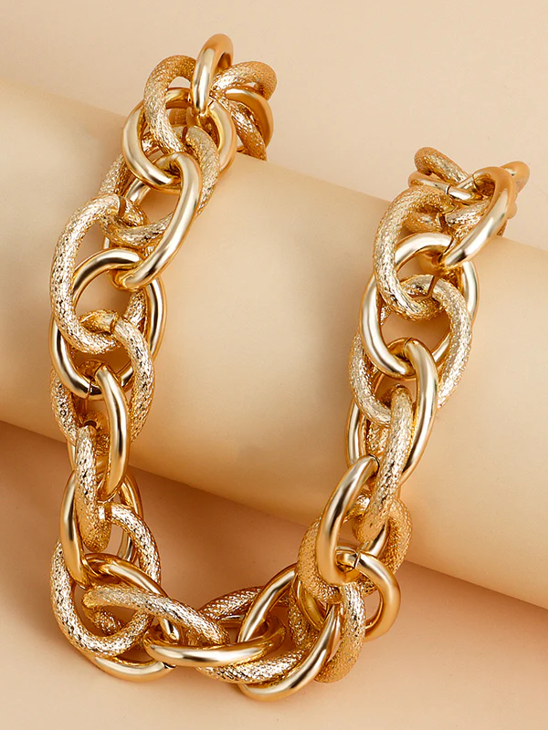 Solid Color Hollow Necklaces&Bracelet Accessories - Image 12