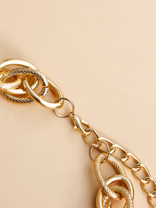 Solid Color Hollow Necklaces&Bracelet Accessories - Image 13