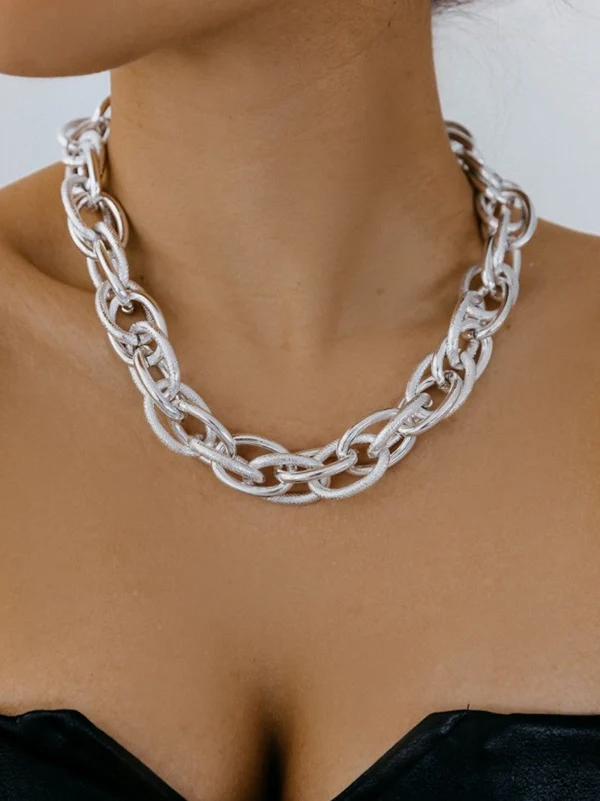 Solid Color Hollow Necklaces&Bracelet Accessories - Image 6