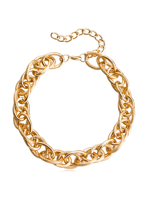 Solid Color Hollow Necklaces&Bracelet Accessories - Image 9