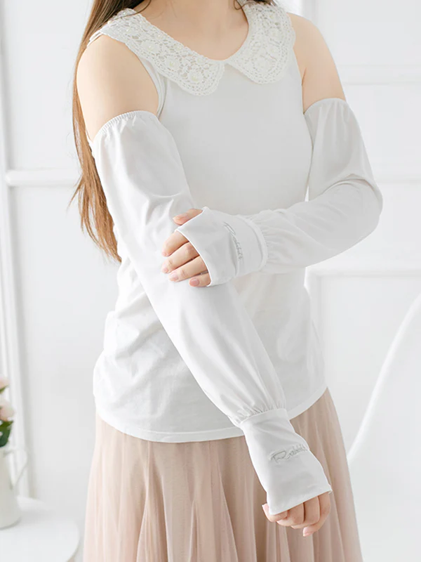 Solid Color Ice Silk Loose Sun Protection Sleevelet - Image 5