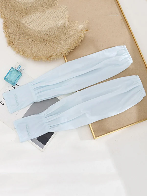 Solid Color Ice Silk Loose Sun Protection Sleevelet - Image 8