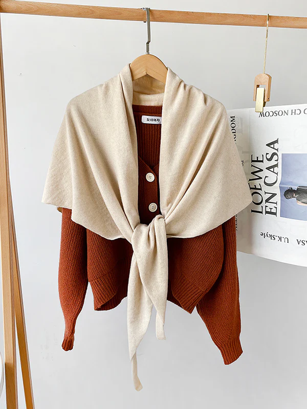 Solid Color Shawl - Image 3