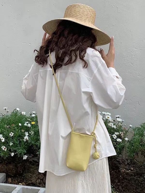 Solid Color Split-Joint Mini Bags Crossbody Bags Handbags - Image 3