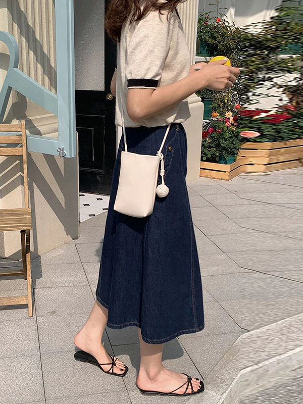 Solid Color Split-Joint Mini Bags Crossbody Bags Handbags - Image 5