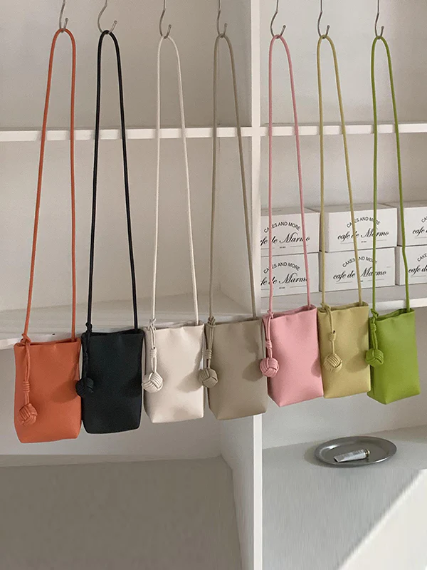 Solid Color Split-Joint Mini Bags Crossbody Bags Handbags - Image 7