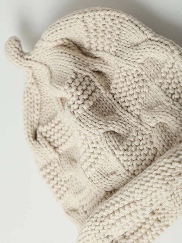 Solid Color Split-Joint Tasseled Knitted Hats - Image 10