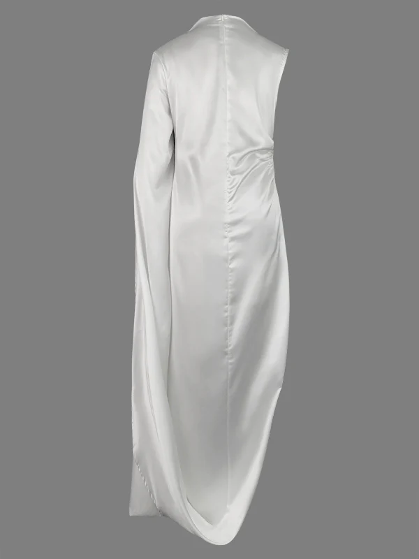 Solid Color Split-Side All-Match Flying Sleeves Maxi Dresses - Image 6