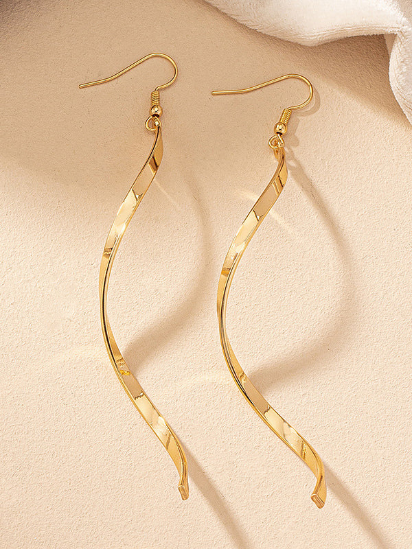 Solid Color Tasseled Spiral Eardrop Accessories - Image 2