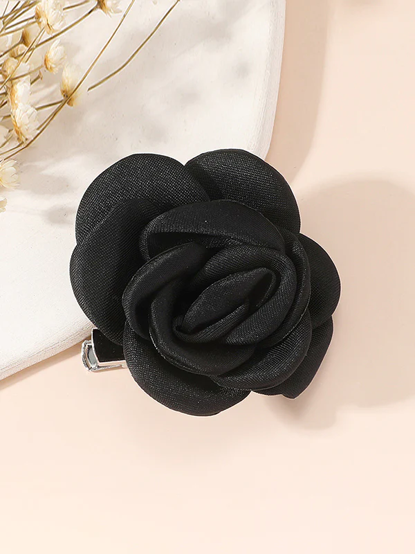 Solid Color Three-Dimensional Flower Brooch Accessories - Image 12