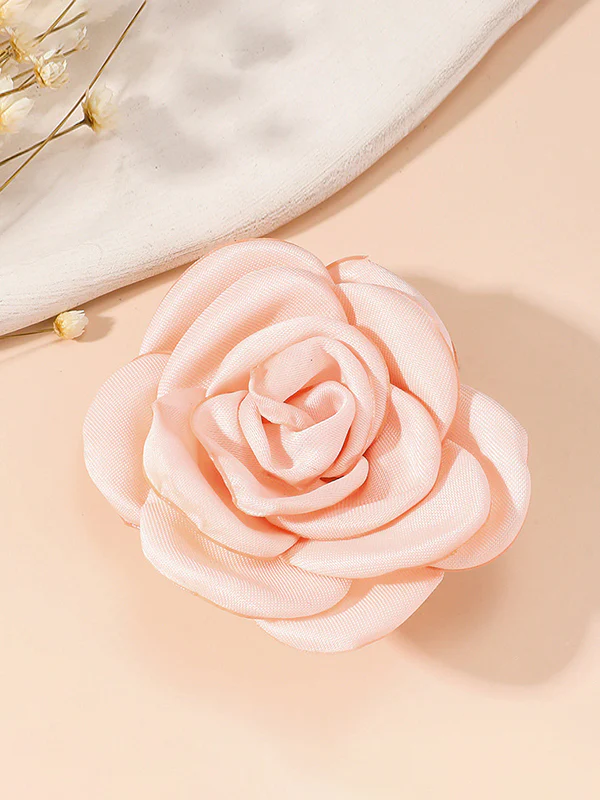 Solid Color Three-Dimensional Flower Brooch Accessories - Image 14