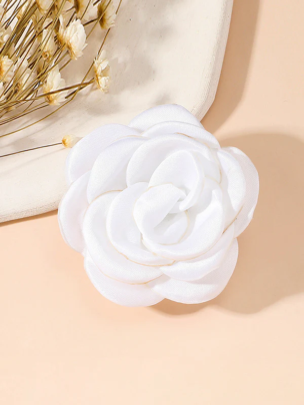 Solid Color Three-Dimensional Flower Brooch Accessories - Image 15