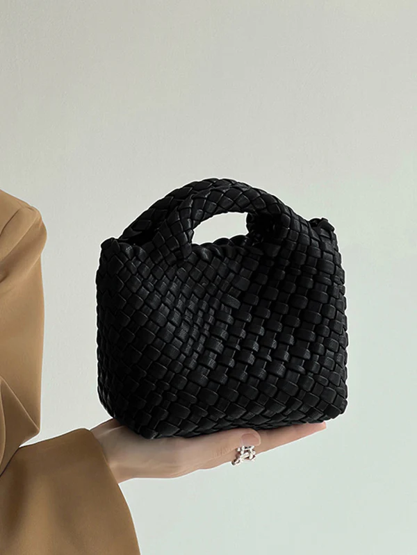 Solid Color Woven Bags Crossbody Bags Handbags - Image 3