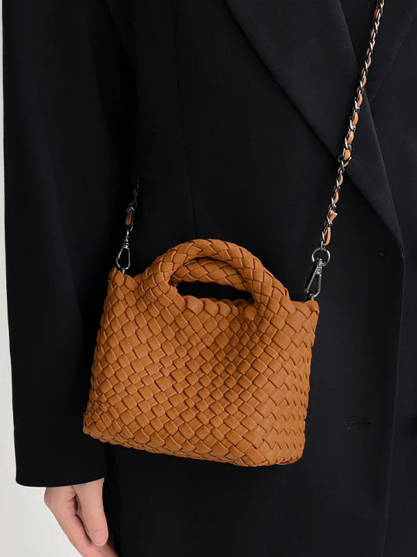 Solid Color Woven Bags Crossbody Bags Handbags - Image 7