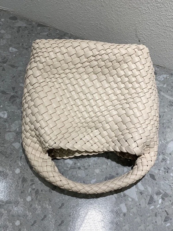 Solid Color Woven Bags Handbags - Image 20