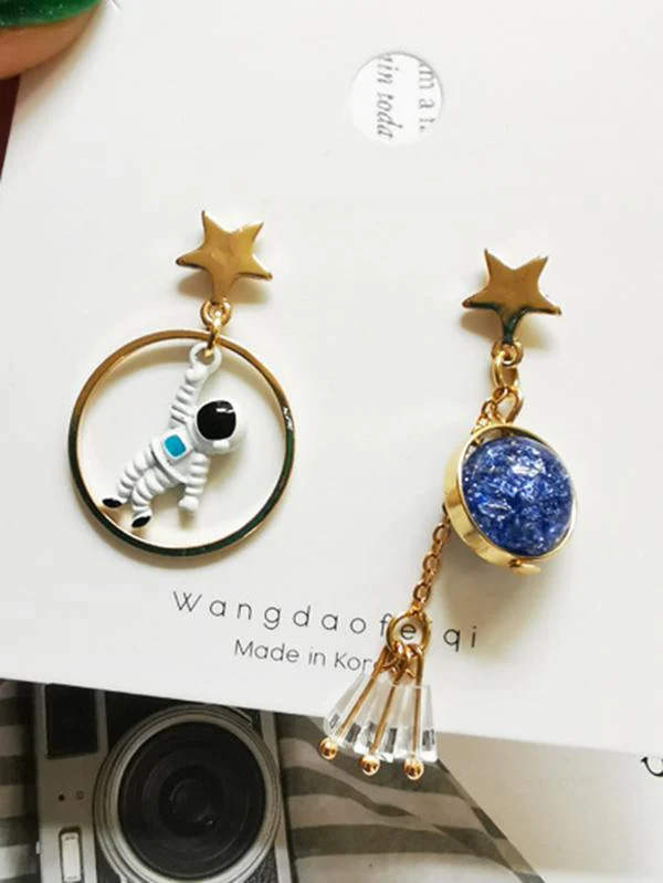 Spaceman Dissymmetry Earrings - Image 4