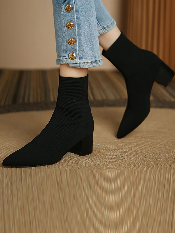 Split-Joint Boots Sock Boots - Image 3