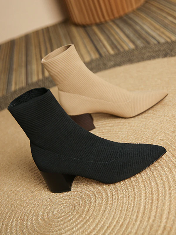 Split-Joint Boots Sock Boots - Image 9