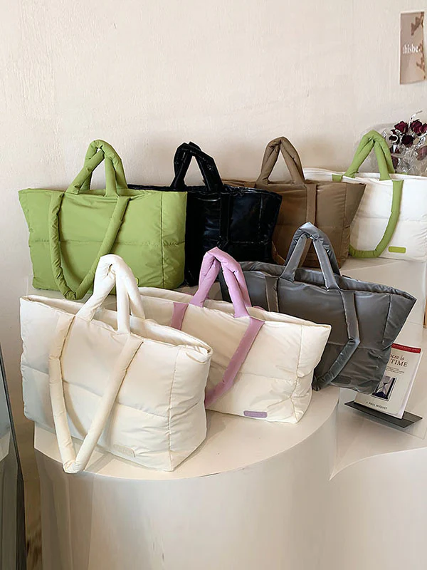 Split-Joint Padded Bags Handbags Tote Bags - Image 12