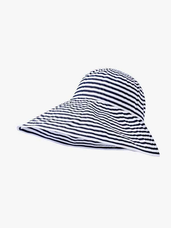 Split-Joint Striped Sun Hat - Image 10