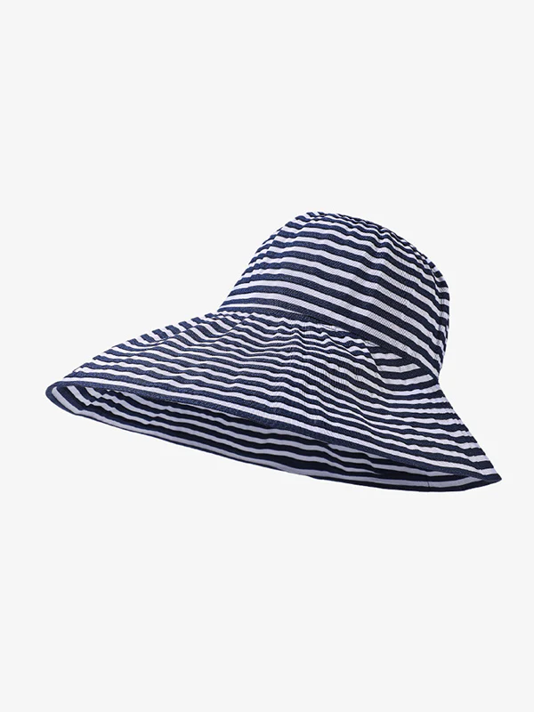 Split-Joint Striped Sun Hat - Image 11