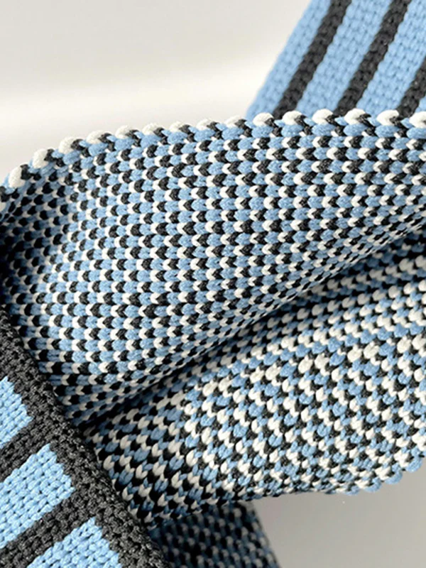Split-Joint Striped Woven Bags Handbags - Image 11