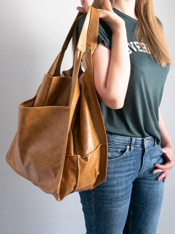 Split-Joint Tote Bags Handbags - Image 10