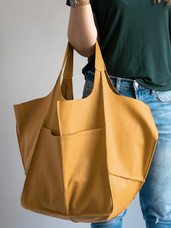 Split-Joint Tote Bags Handbags - Image 11