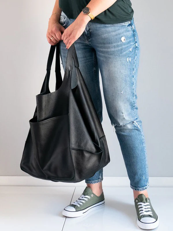Split-Joint Tote Bags Handbags - Image 6