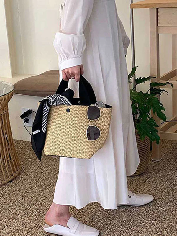 Split-Joint Woven Bags Bags Accessories Handbags - Image 2