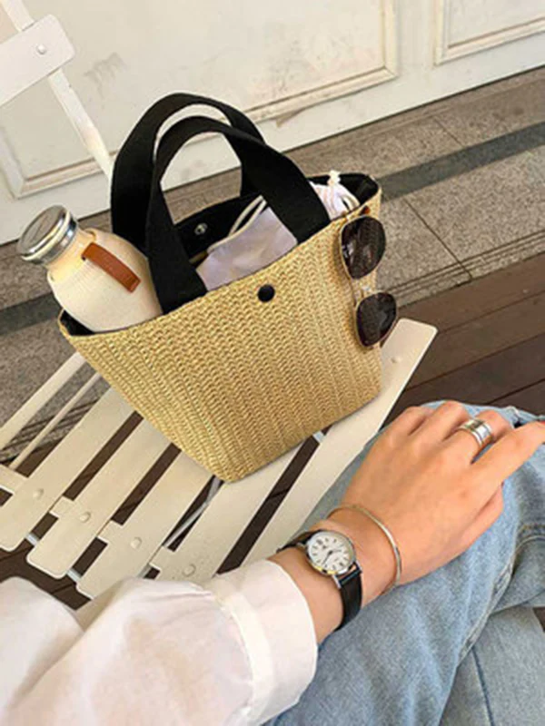 Split-Joint Woven Bags Bags Accessories Handbags - Image 6