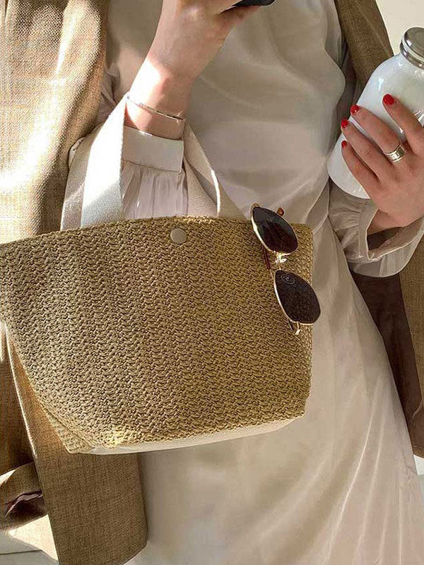 Split-Joint Woven Bags Bags Accessories Handbags - Image 7
