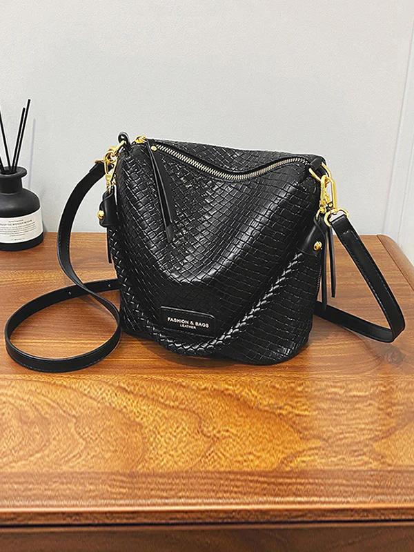 Split-Joint Woven Zipper Bags - Image 10