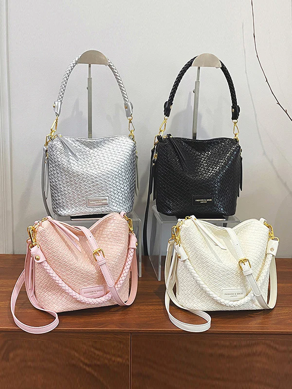 Split-Joint Woven Zipper Bags - Image 16