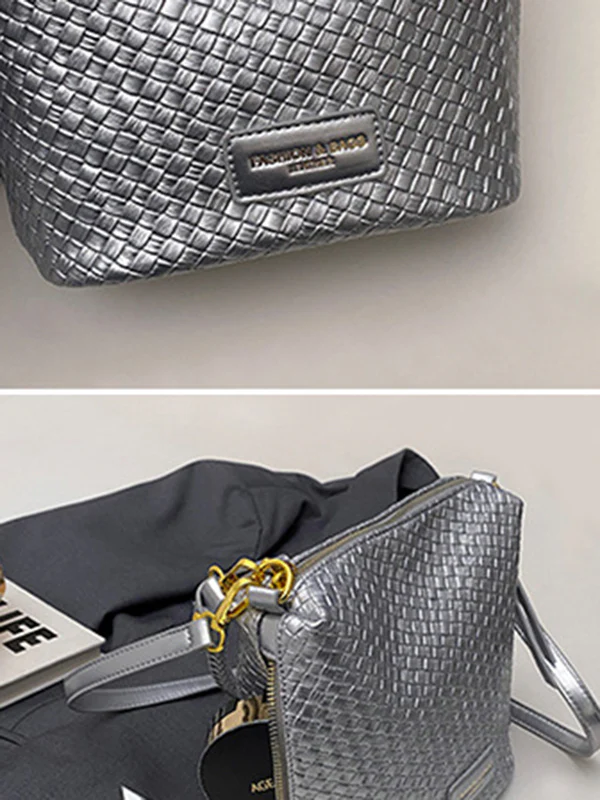 Split-Joint Woven Zipper Bags - Image 17