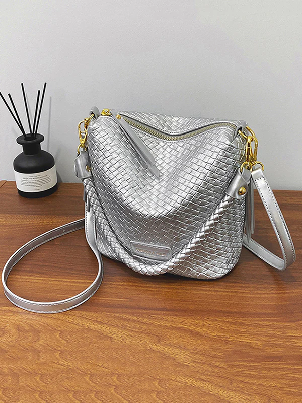 Split-Joint Woven Zipper Bags - Image 8