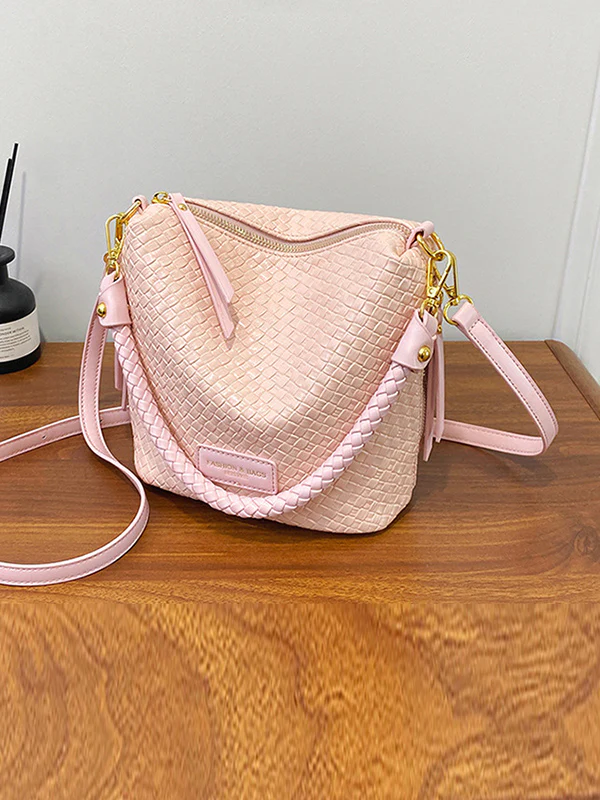 Split-Joint Woven Zipper Bags - Image 9