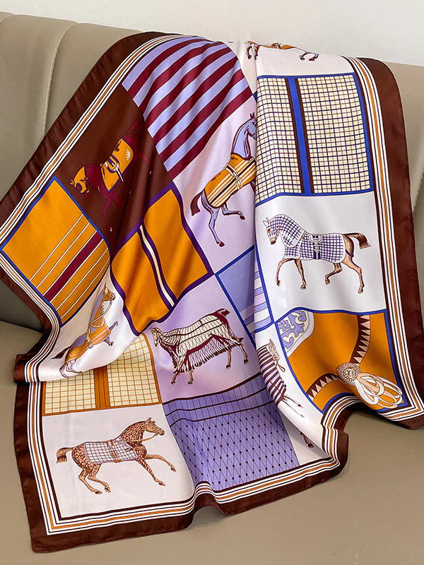Square Animal Printed Scarfs&Hats - Image 7