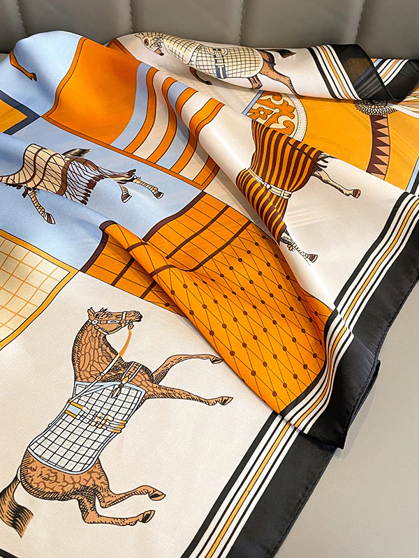Square Animal Printed Scarfs&Hats - Image 9