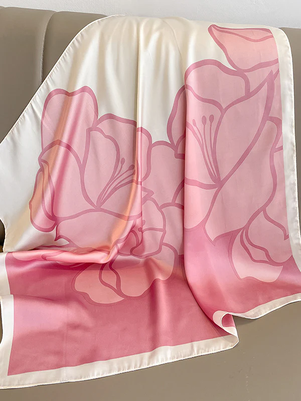 Square Floral Printed Scarfs&Hats - Image 6