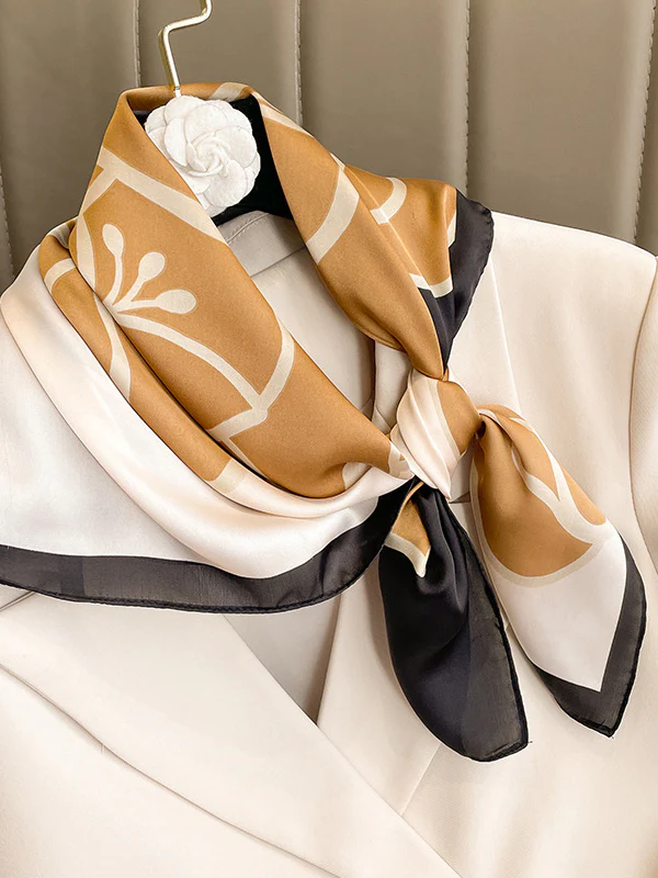 Square Floral Printed Scarfs&Hats - Image 7