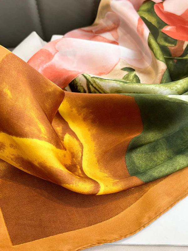 Square Floral Printed Scarfs&Hats - Image 10