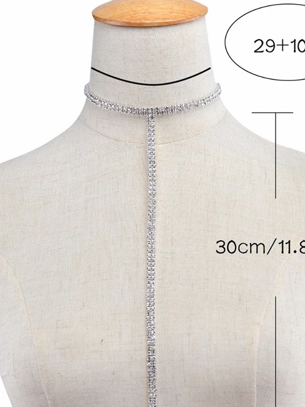 Statement Normcore Rhinestone Necklaces Accessories - Image 5