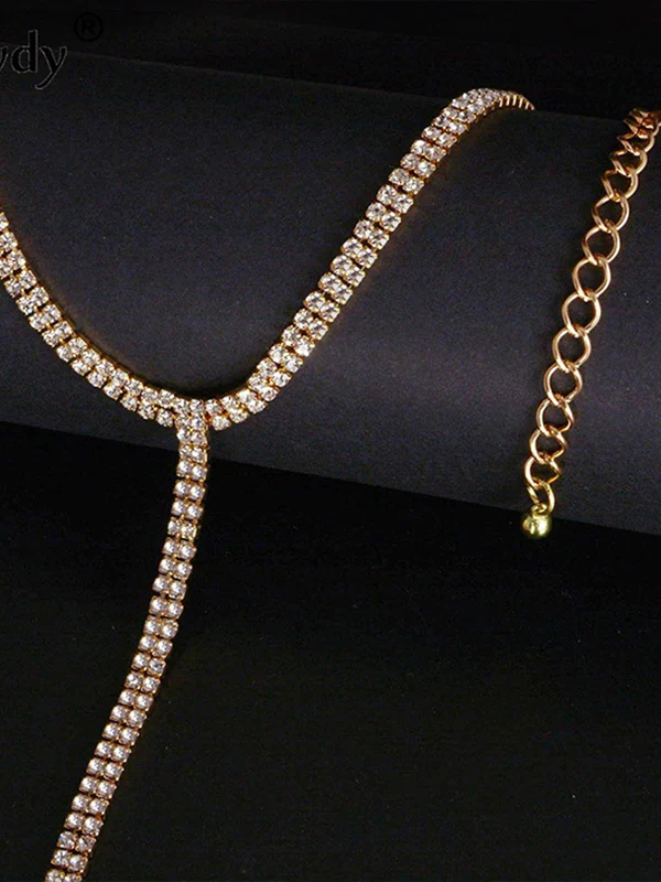 Statement Normcore Rhinestone Necklaces Accessories - Image 6