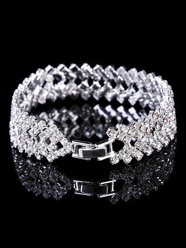 Statement Party Alloy Rhinestone Bracelet Accessories - Image 2