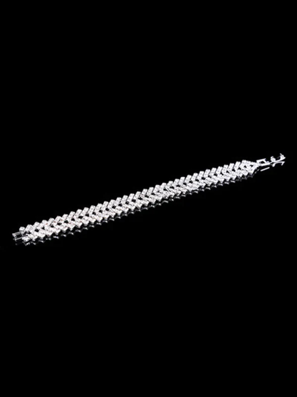 Statement Party Alloy Rhinestone Bracelet Accessories - Image 3